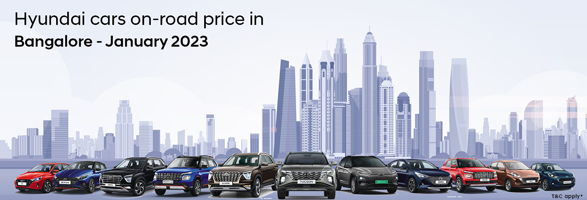 hyundai cars on road prices bangalore
